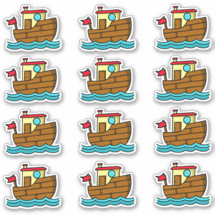 Tugboat Cute Sticker