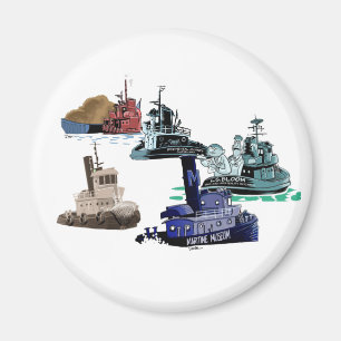 Tugboat medley magneet