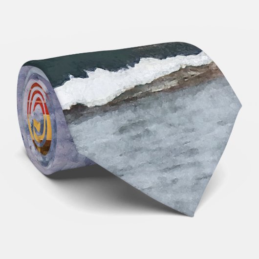 Tugboot door Manhattan Skyline Stropdas (Opgerold)