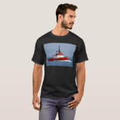 Tugboot op snelheid t-shirt (Voorkant volledig)