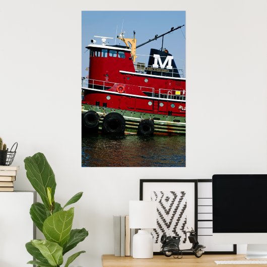 Tugboot Poster (Thuiskantoor)