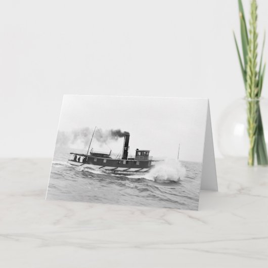 Tugboot William Sprague, eind jaren 1800 Kaart (Voorkant)