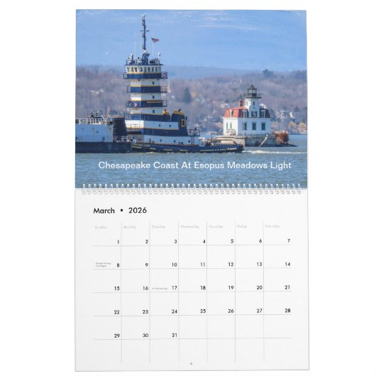 Tugs avec phares Calendrier 2024 (Mar 2026)