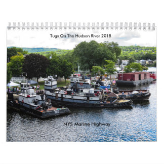 Tugs on the Hudson River 2018-NYS Marine Highway Kalender