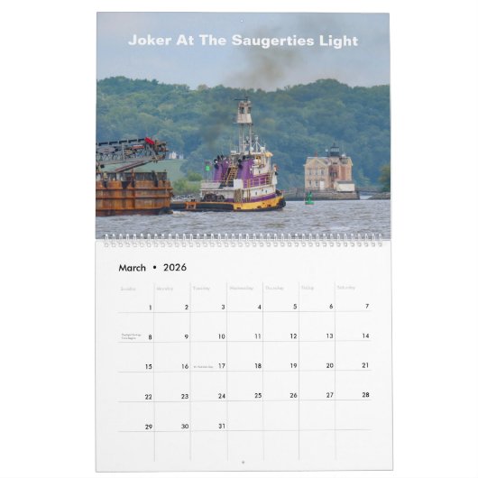 Tugs Sur La Rivière Hudson Calendrier "JOKER" 2022 (Mar 2026)