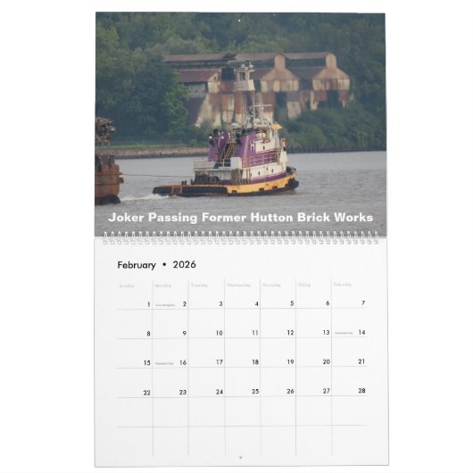 Tugs Sur La Rivière Hudson Calendrier "JOKER" 2022 (Feb 2026)