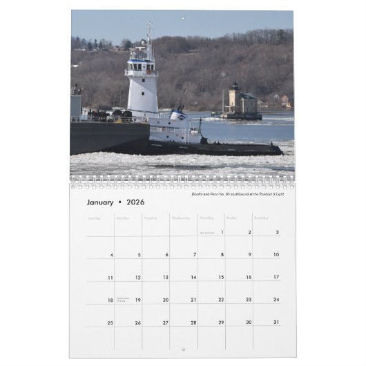 Tugspotting All Kirby 2022 Calendrier (Jan 2026)