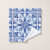 Tuile bleue portugaise (Gant de toilette)