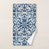 Tuile bleue portugaise (Serviette à main)