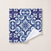 Tuile bleue portugaise (Gant de toilette)