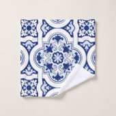 Tuile bleue portugaise (Gant de toilette)