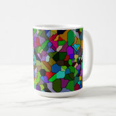 Tuile dorée carreaux 15oz Mug (Devant droit)