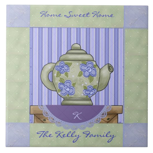 Tuile fleurie à capuche Bloc de carreaux décoratif (Devant)