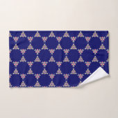 Tuile florale d'indigo méditerranéen espagnol de (Serviette à main)