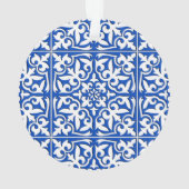 Tuile marocaine - bleu et blanc de cobalt (dos)