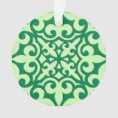 Tuile marocaine - émeraude et vert clair (devant)