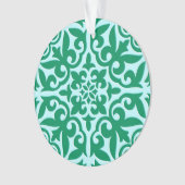 Tuile marocaine - turquoise et aqua (devant)