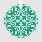 Tuile marocaine - turquoise et aqua (devant)