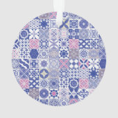 Tuile marocaine - violet et rose (dos)
