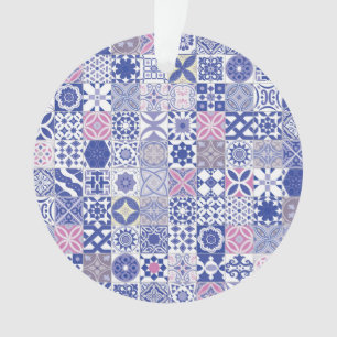 Tuile marocaine - violet et rose