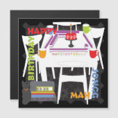 Tuiles de Mah-Jong et carte magnétique de table (Devant / Derrière)