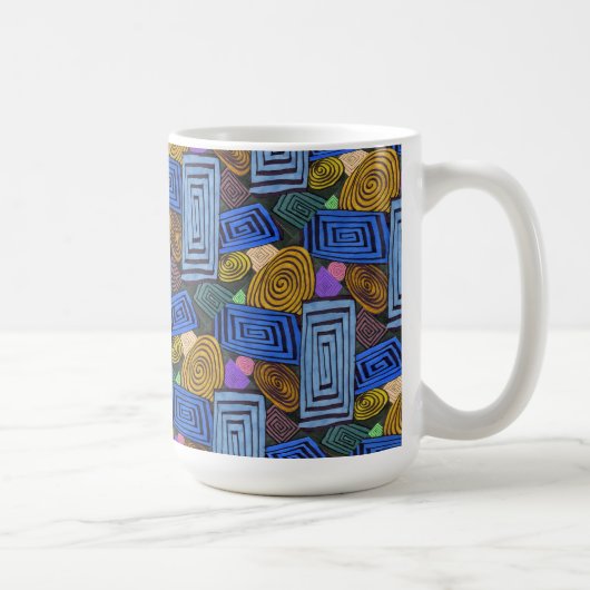 Tuiles "égyptiennes" Tiled Abstract Design Mug (Droite)