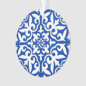 Tuiles marocaines - bleu cobalt et blanc (devant)