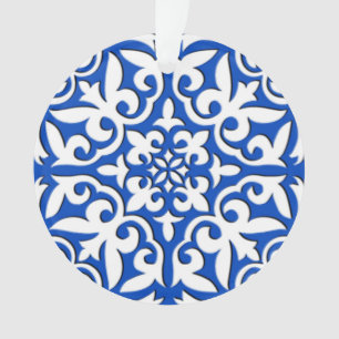 Tuiles marocaines - bleu cobalt et blanc