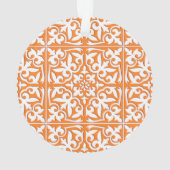 Tuiles marocaines - corail orange et blanc (dos)