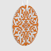 Tuiles marocaines - corail orange et blanc (devant)