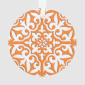 Tuiles marocaines - corail orange et blanc (dos)