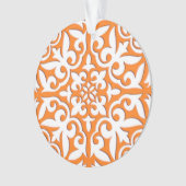 Tuiles marocaines - corail orange et blanc (devant)