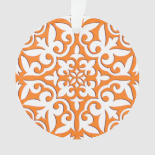 Tuiles marocaines - corail orange et blanc