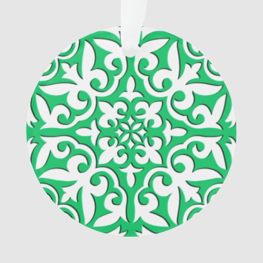 Tuiles marocaines - Jade vert et blanc (devant)