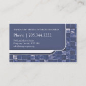 Tuiles modernes du carte de visite | (Dos)