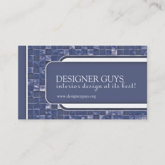 Tuiles modernes du carte de visite | (Devant)