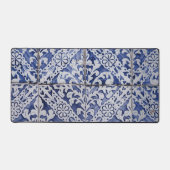 Tuiles portugaises - Azulejo Floral bleu et blanc (Recto)