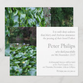 Tuin 5 Lotus Uitvaart Aankondiging (Voorkant / Achterkant)