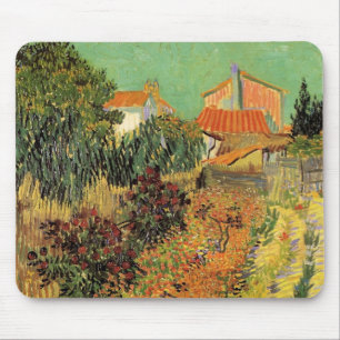 Tuin Achter een Huis door Vincent van Gogh Muismat