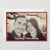 tuin art nouveau bruiloft kaart (Achterkant)