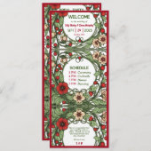 tuin art nouveau bruiloft programma (Voorkant / Achterkant)