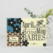 tuin Baby shower Kaart (Staand voorkant)