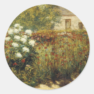 Tuin bij Giverny Ronde Sticker