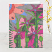 Tuin bij Twilight Kaart (Gele Bloem)