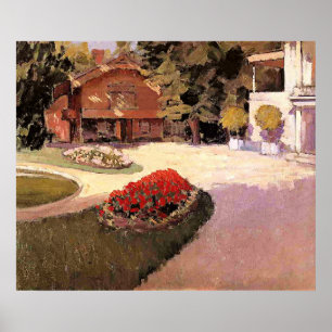 Tuin bij Yerres, hoogwaardige schilderkunst, Poster