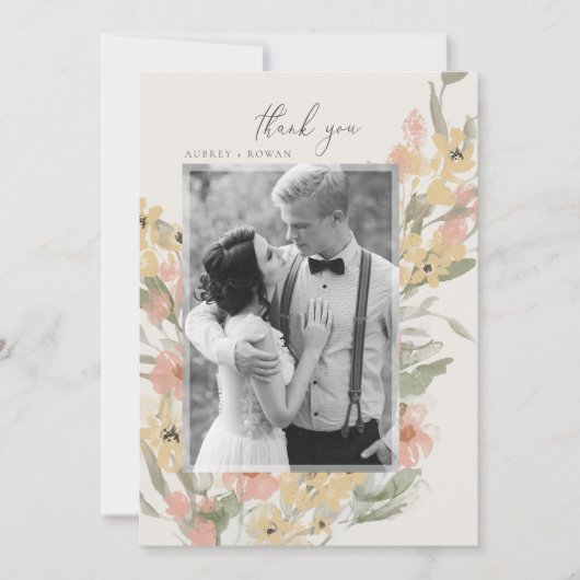 Tuin bloeien dank u kaart (Voorkant)