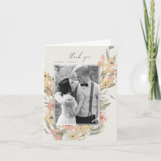 Tuin bloeien dank u kaart (Voorkant)