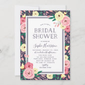 Tuin Bloeit Bloemen Bloemen Roze Vrijgezellenfeest Kaart (Voorkant)