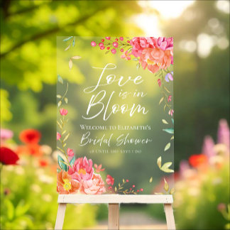 Tuin Bloem Bruidsfeest Verwelkoming Acryl Bord