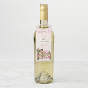 Tuin Bloembed Rozes Roze Ivoor Baby Shower Flessenhanger